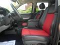 Dark Slate Gray/Sport Red 2008 Dodge Dakota Sport Crew Cab Interior Color