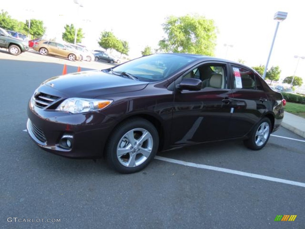 2013 Corolla LE Special Edition - Black Currant Metallic / Ash photo #3