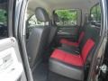 2008 Dodge Dakota Dark Slate Gray/Sport Red Interior Rear Seat Photo