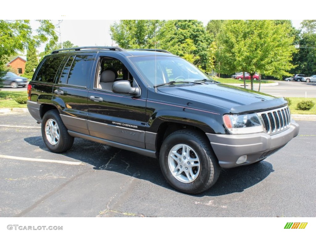 2002 Grand Cherokee Laredo 4x4 - Black / Dark Slate Gray photo #8