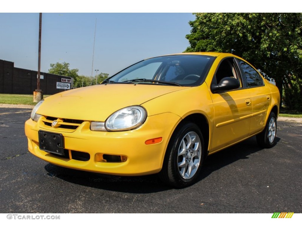Solar Yellow 2002 Dodge Neon SXT Exterior Photo #81647680