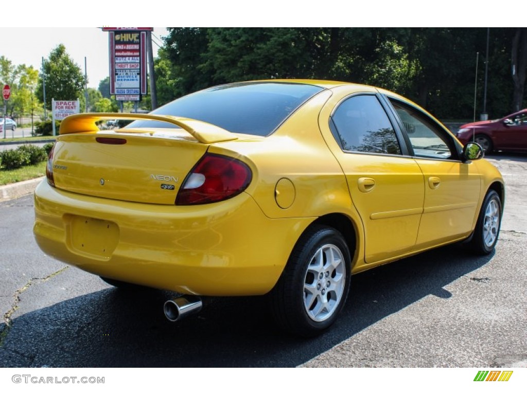 2002 Neon SXT - Solar Yellow / Dark Slate Gray photo #6