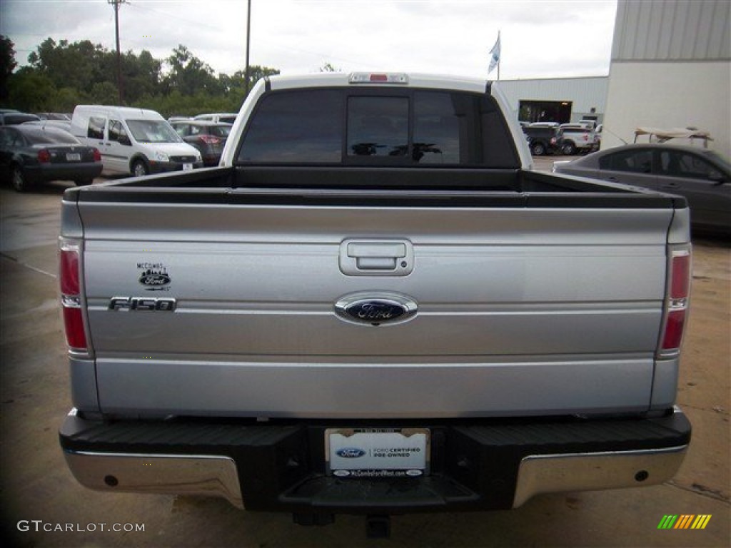 2011 F150 Lariat SuperCrew - Ingot Silver Metallic / Black photo #7