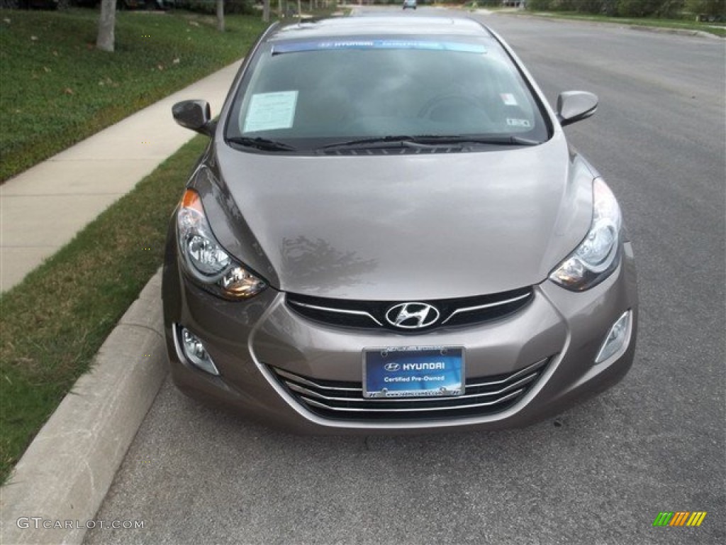 2012 Elantra Limited - Desert Bronze / Beige photo #2