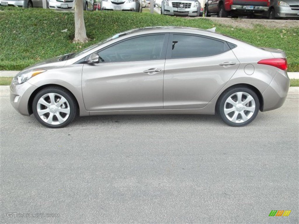 2012 Elantra Limited - Desert Bronze / Beige photo #3