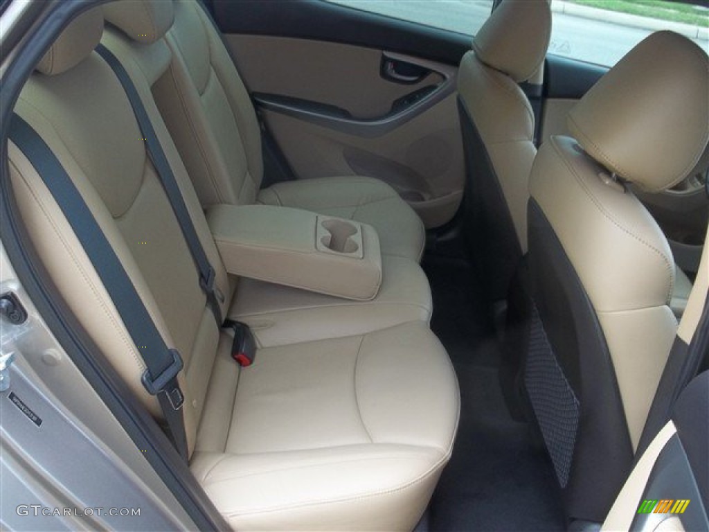 2012 Elantra Limited - Desert Bronze / Beige photo #13