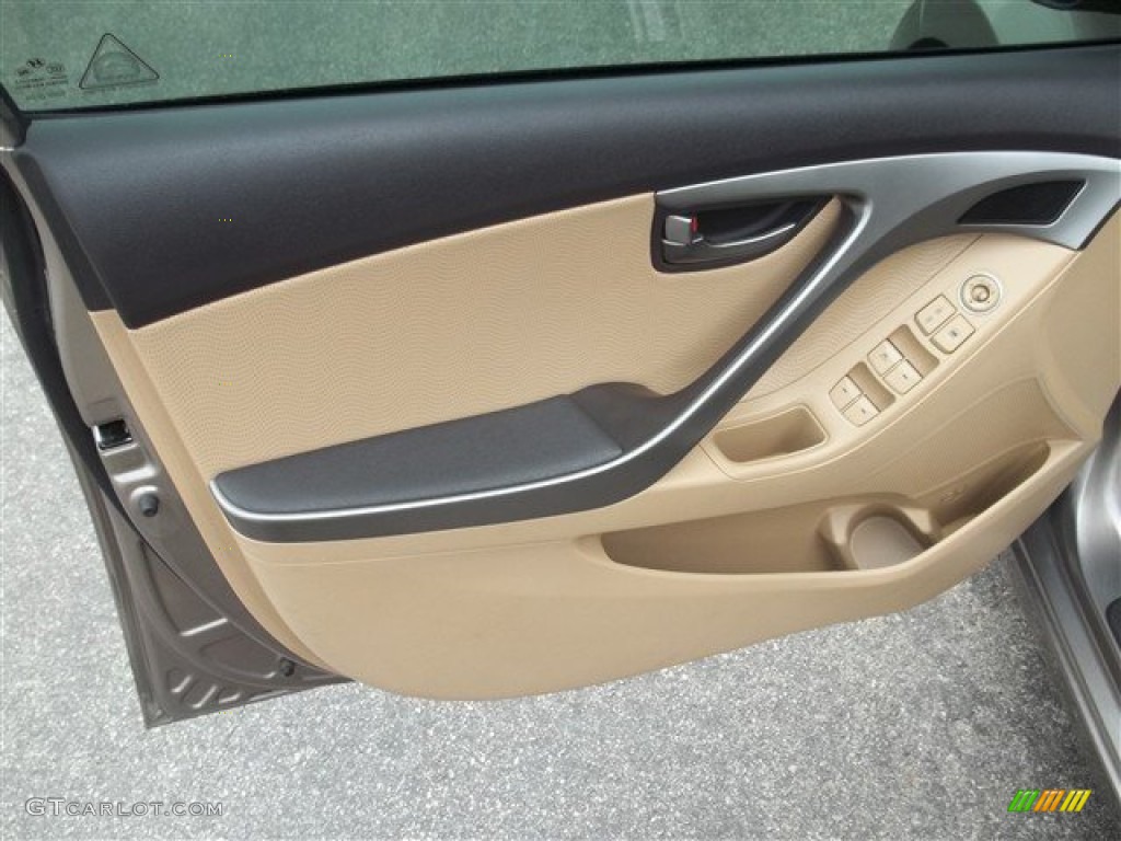 2012 Elantra Limited - Desert Bronze / Beige photo #20