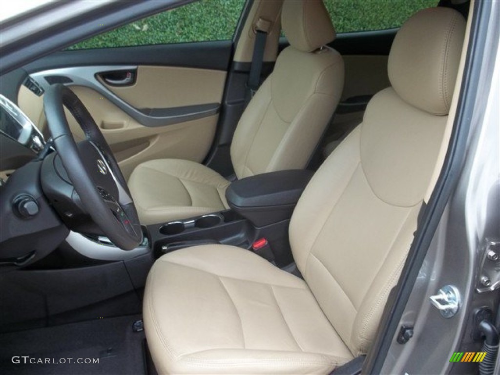 2012 Elantra Limited - Desert Bronze / Beige photo #22
