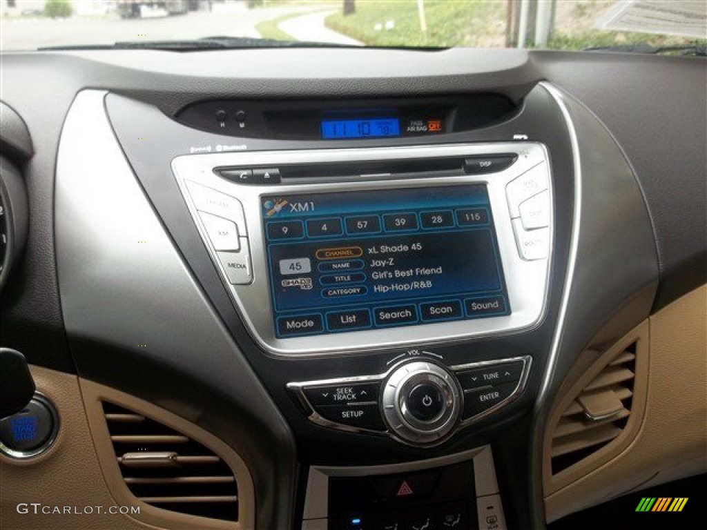 2012 Elantra Limited - Desert Bronze / Beige photo #25