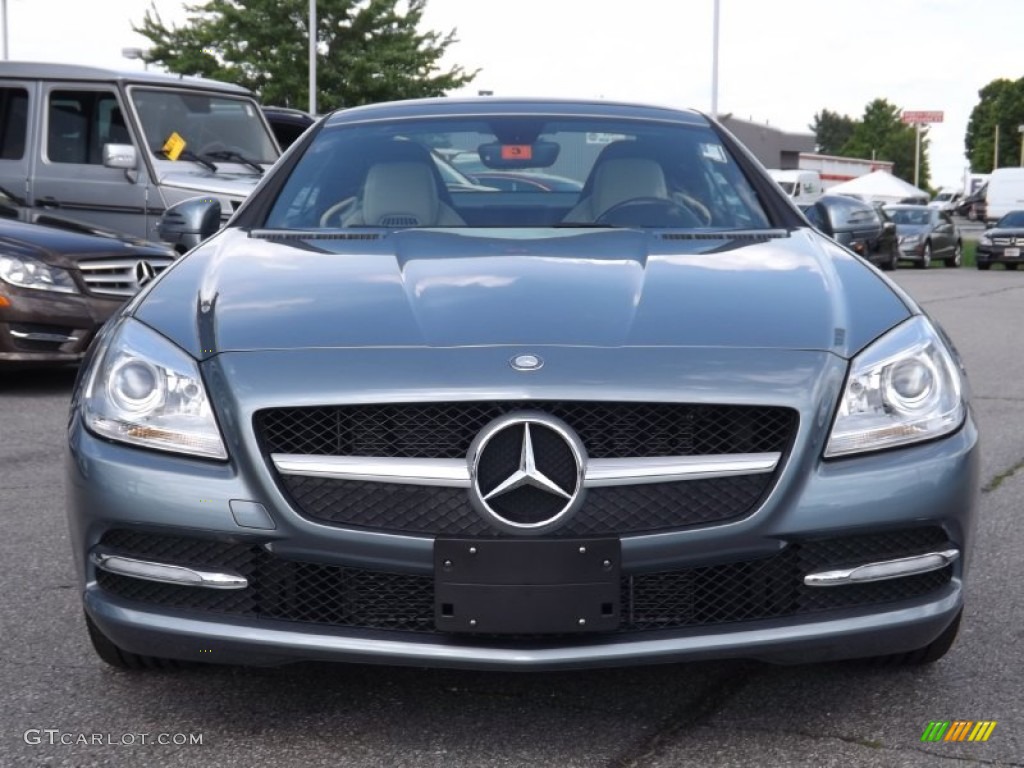 2012 SLK 350 Roadster - Silver Mist Metallic / Sahara Beige photo #2