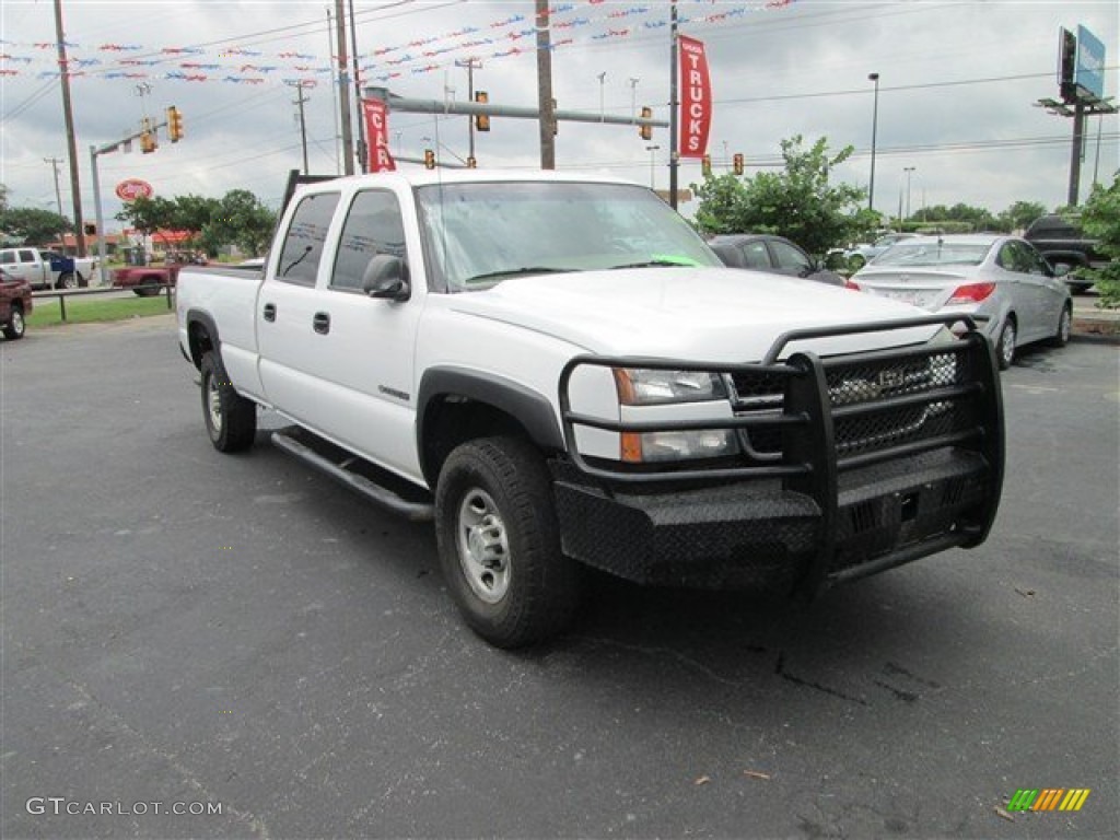 2007 Silverado 2500HD Classic Crew Cab 4x4 - Summit White / Tan photo #1