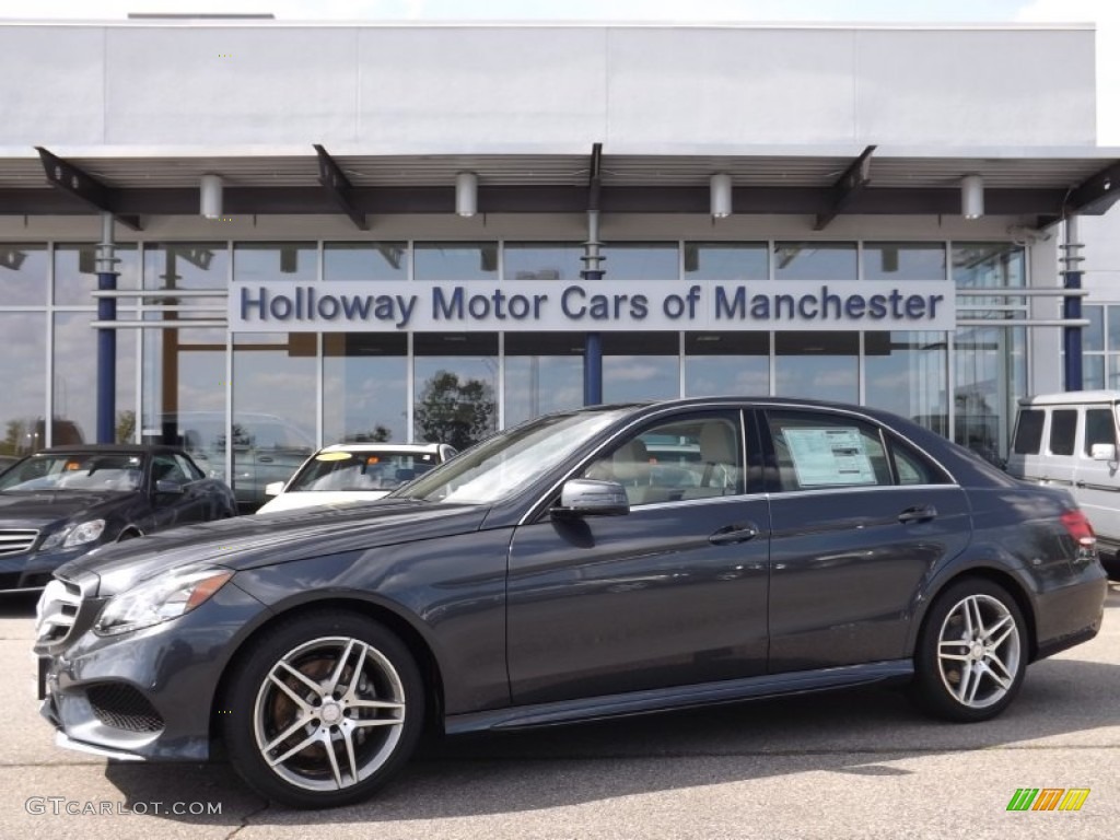 2014 E 350 4Matic Sport Sedan - Steel Gray Metallic / Silk Beige/Espresso Brown photo #1