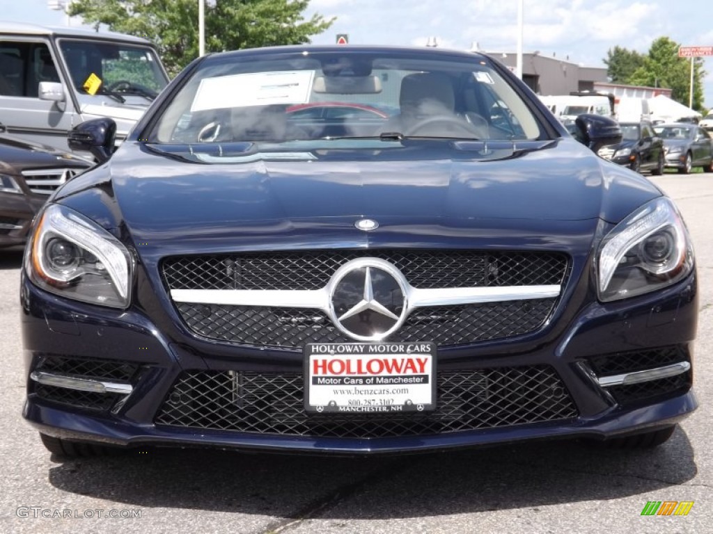 2013 SL 550 Roadster - Lunar Blue Metallic / Beige/Brown photo #2