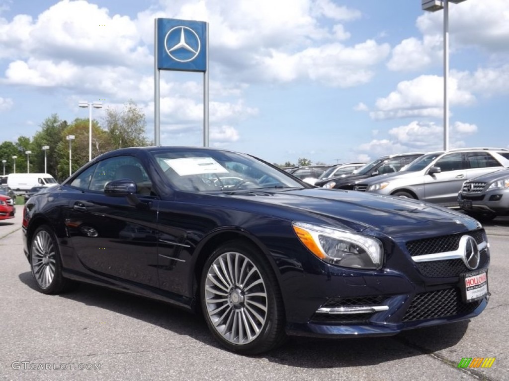 2013 SL 550 Roadster - Lunar Blue Metallic / Beige/Brown photo #3