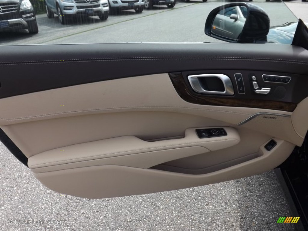 2013 SL 550 Roadster - Lunar Blue Metallic / Beige/Brown photo #9