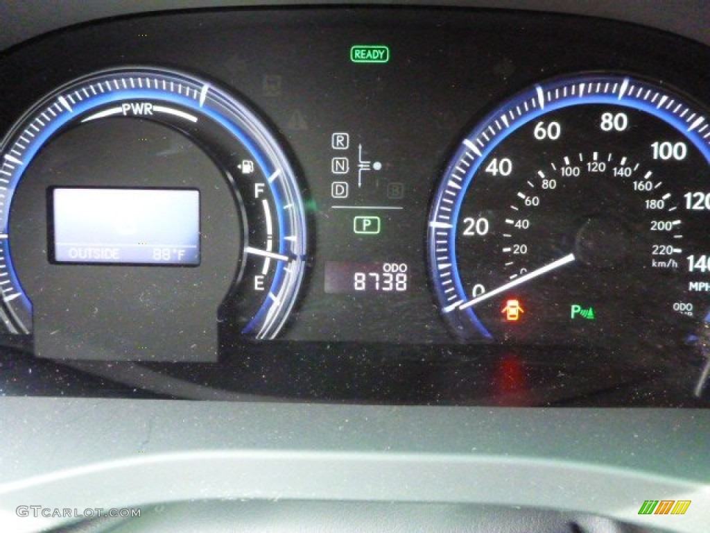 2012 HS 250h Premium - Deep Sea Blue Mica / Parchment/Brown Walnut photo #8