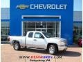 2013 Silver Ice Metallic Chevrolet Silverado 1500 LT Extended Cab 4x4  photo #1