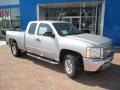 2013 Silver Ice Metallic Chevrolet Silverado 1500 LT Extended Cab 4x4  photo #12