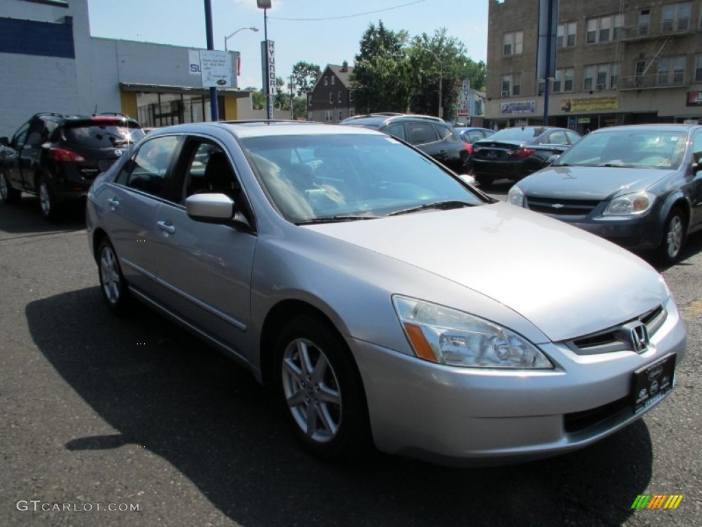 2003 Accord EX V6 Sedan - Satin Silver Metallic / Black photo #2