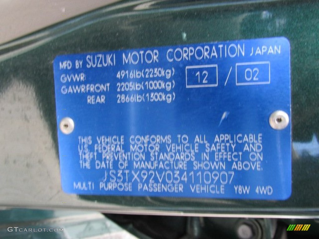 2003 XL7 Touring 4x4 - Grove Green Metallic / Gray photo #19