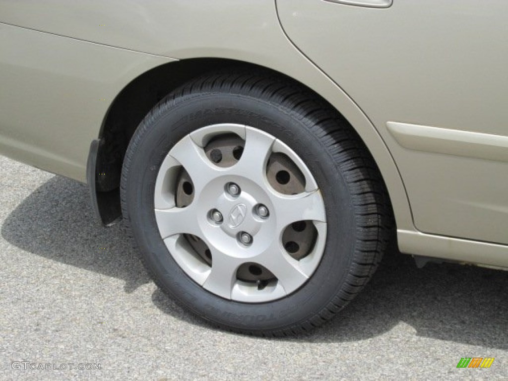 2002 Elantra GLS Sedan - Champagne Beige / Beige photo #3