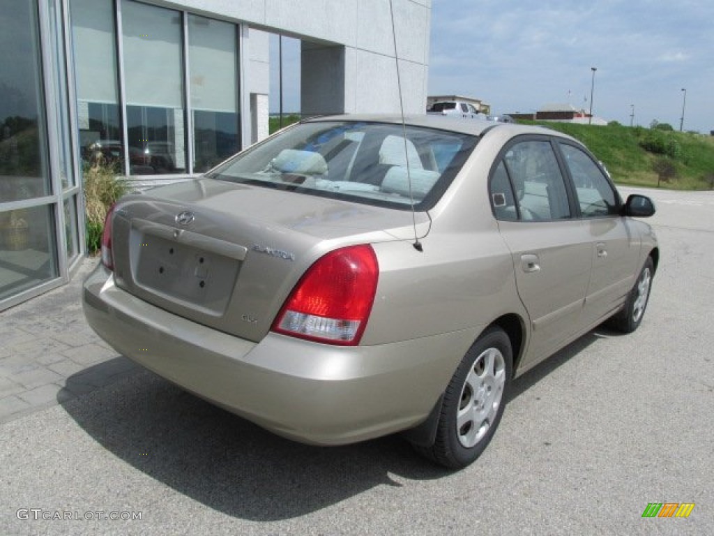 2002 Elantra GLS Sedan - Champagne Beige / Beige photo #8