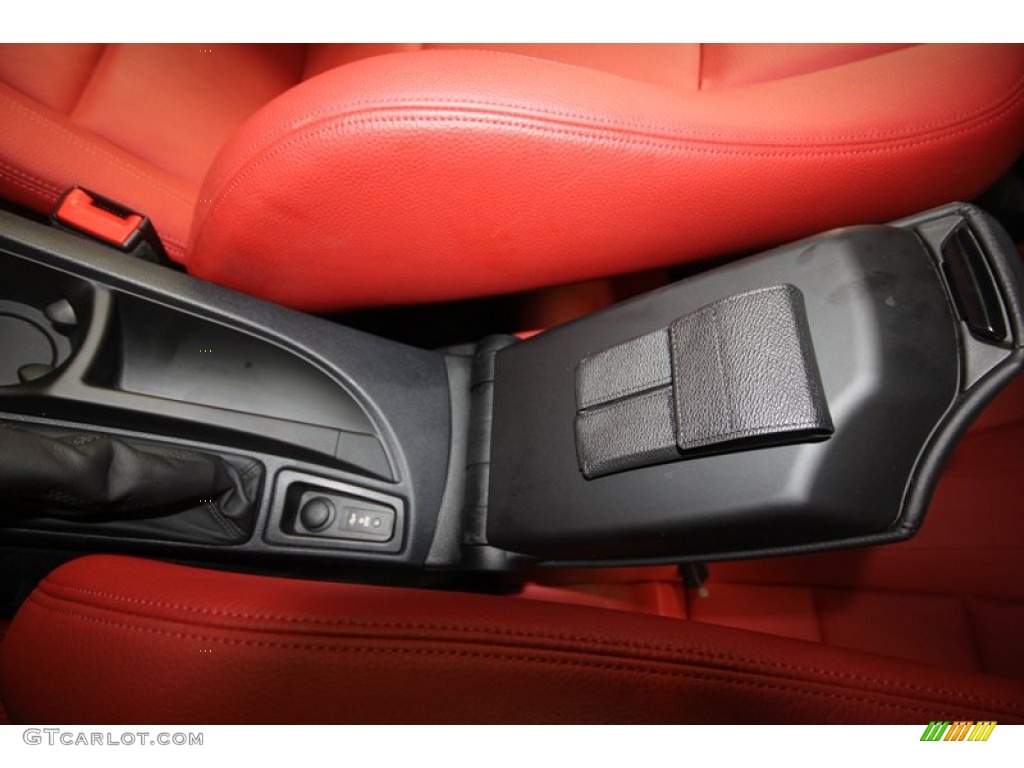 2011 1 Series 128i Convertible - Space Gray Metallic / Coral Red photo #24