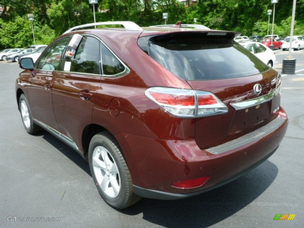 2013 RX 350 AWD - Claret Red Mica / Parchment/Espresso Birds Eye Maple photo #2