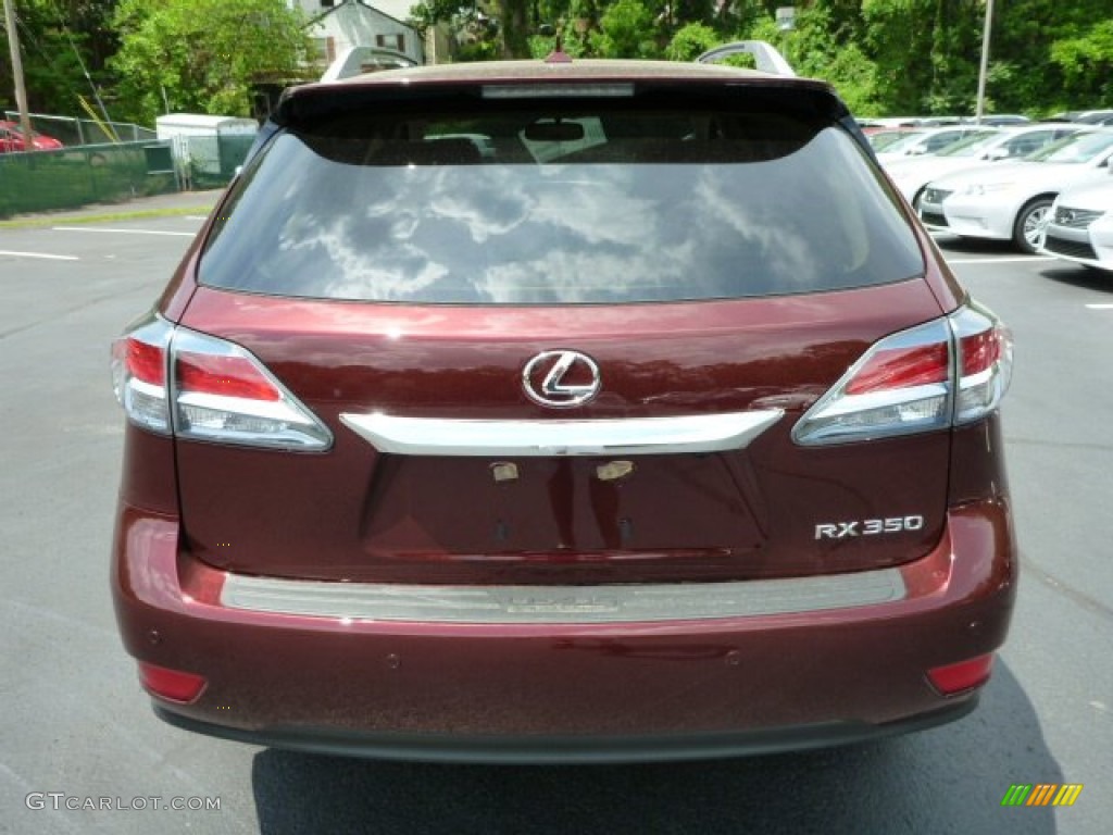 2013 RX 350 AWD - Claret Red Mica / Parchment/Espresso Birds Eye Maple photo #3