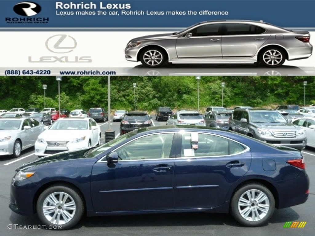 2013 ES 350 - Deep Sea Blue Mica / Parchment photo #1