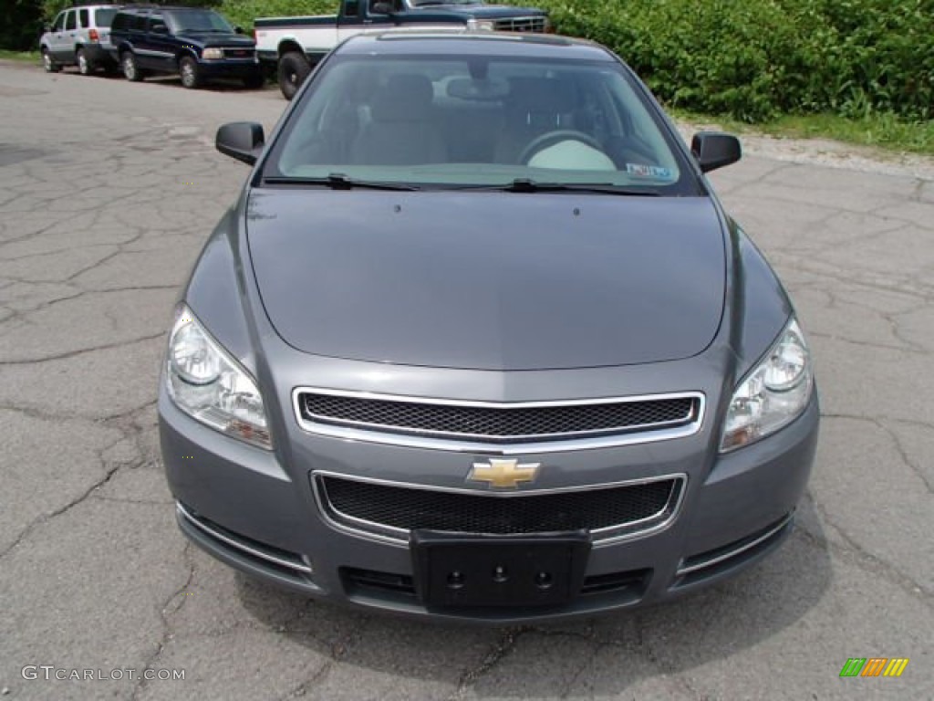 2008 Malibu LS Sedan - Dark Gray Metallic / Titanium Gray photo #3