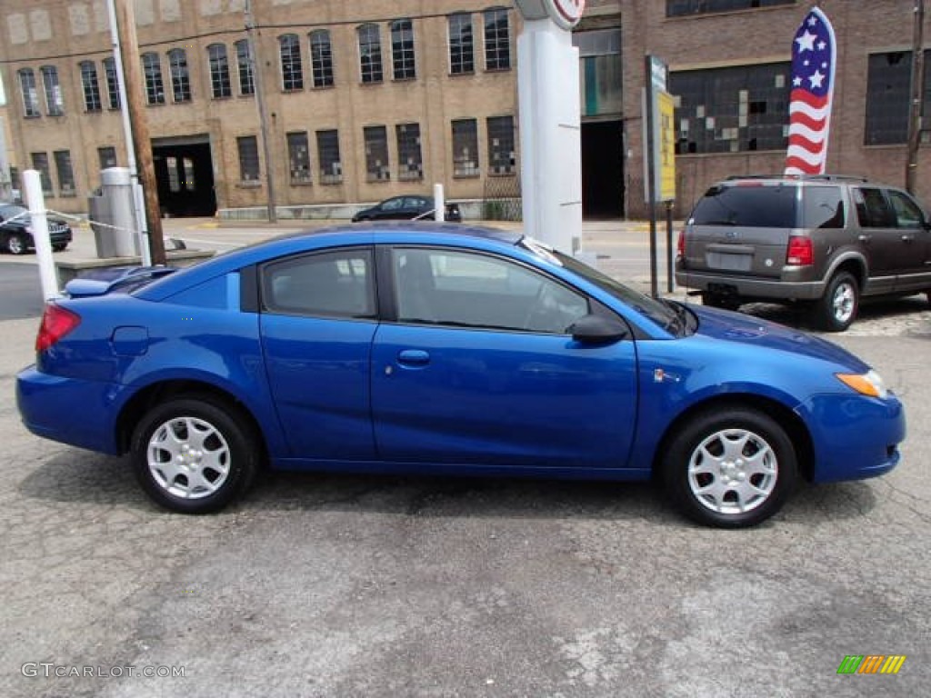 Bright Blue 2003 Saturn ION 2 Quad Coupe Exterior Photo #81658606