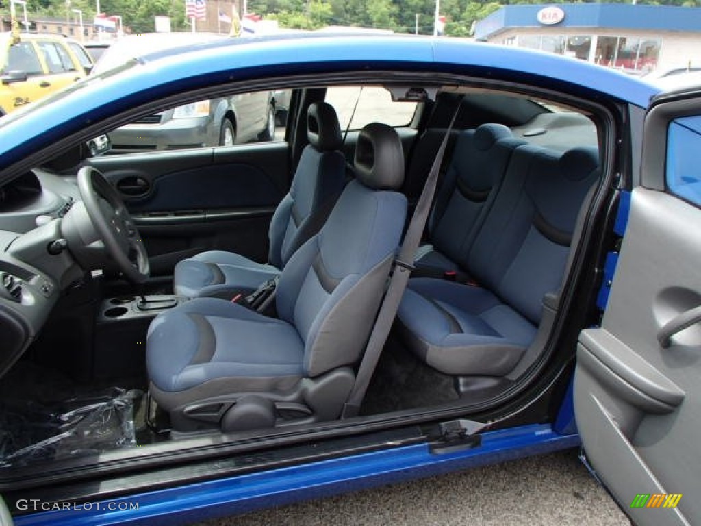 Blue Interior 2003 Saturn ION 2 Quad Coupe Photo #81658902