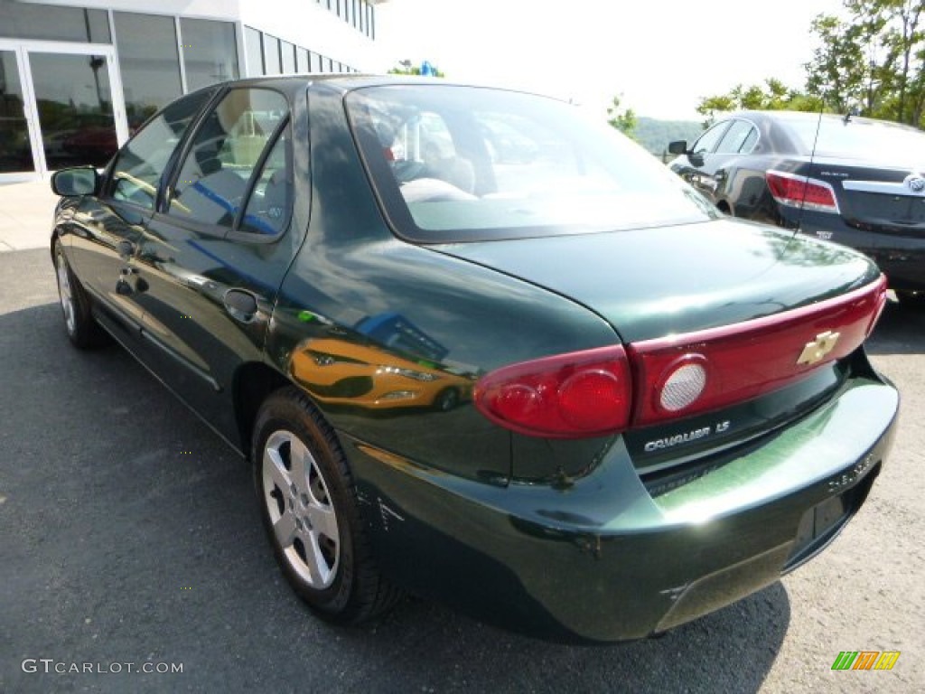 2004 Cavalier LS Sedan - Dark Green Metallic / Graphite photo #4