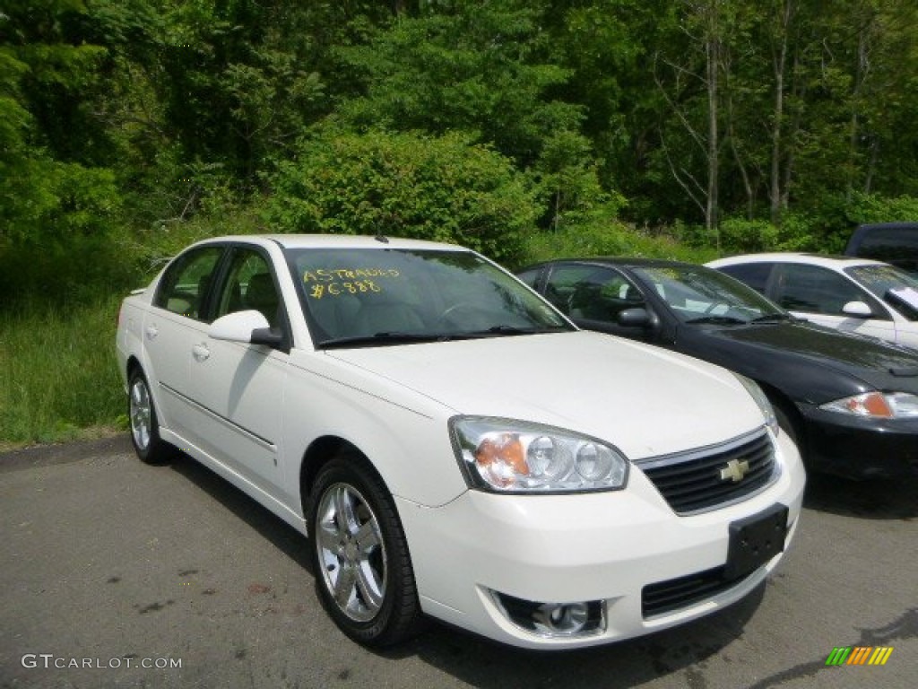 2007 Malibu LTZ Sedan - White / Cashmere Beige photo #1