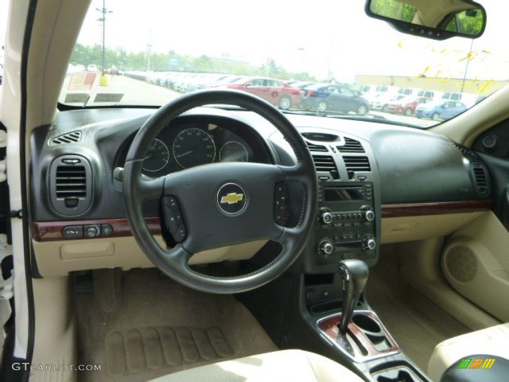 2007 Malibu LTZ Sedan - White / Cashmere Beige photo #9