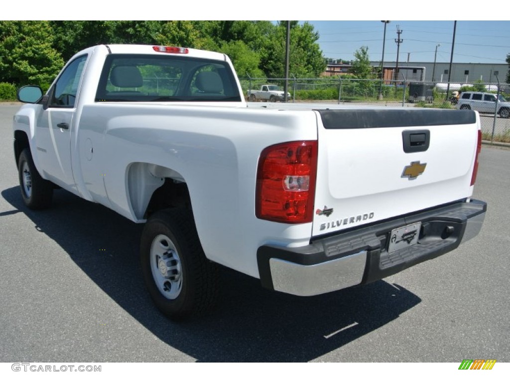 2008 Silverado 2500HD Work Truck Regular Cab - Summit White / Dark Titanium photo #4