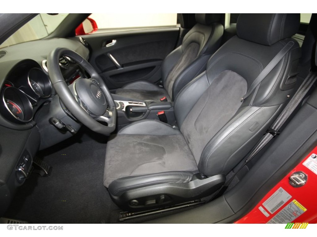 Black Leather/Alcantara Interior 2010 Audi TT 2.0 TFSI quattro Roadster Photo #81661597