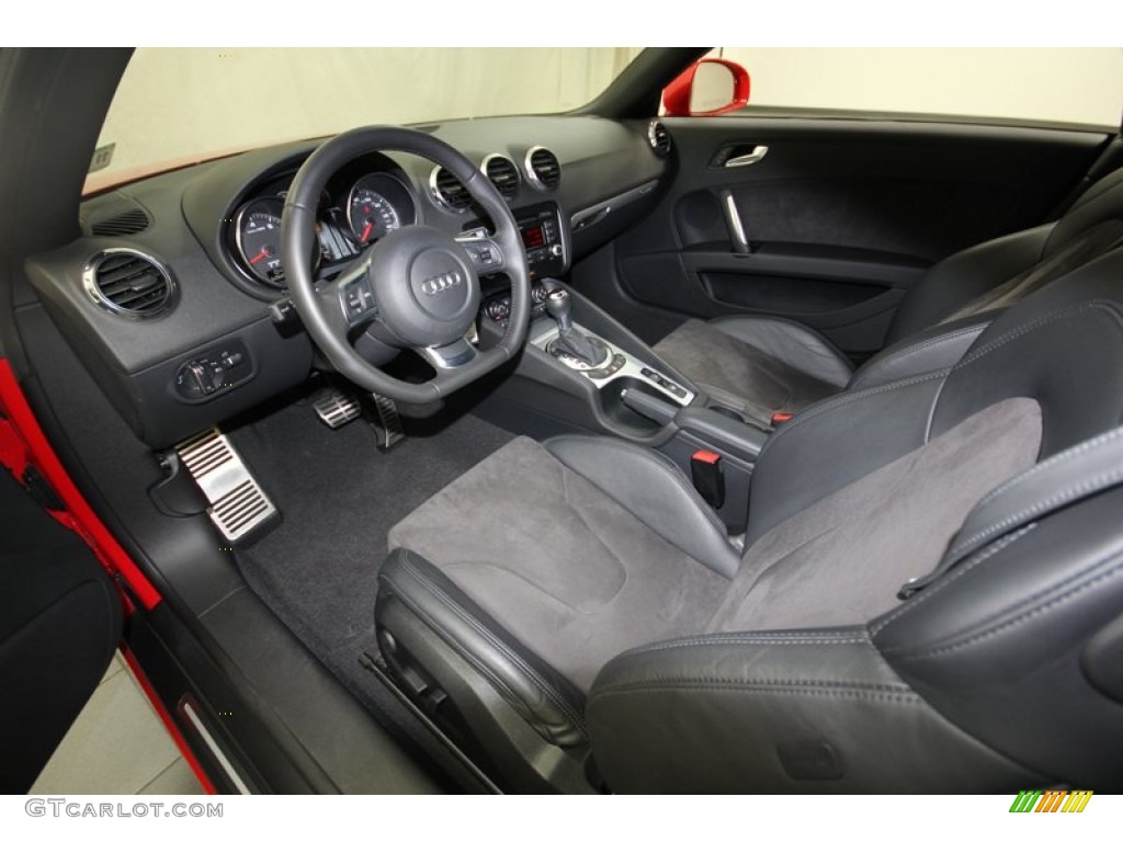Black Leather/Alcantara Interior 2010 Audi TT 2.0 TFSI quattro Roadster Photo #81661807
