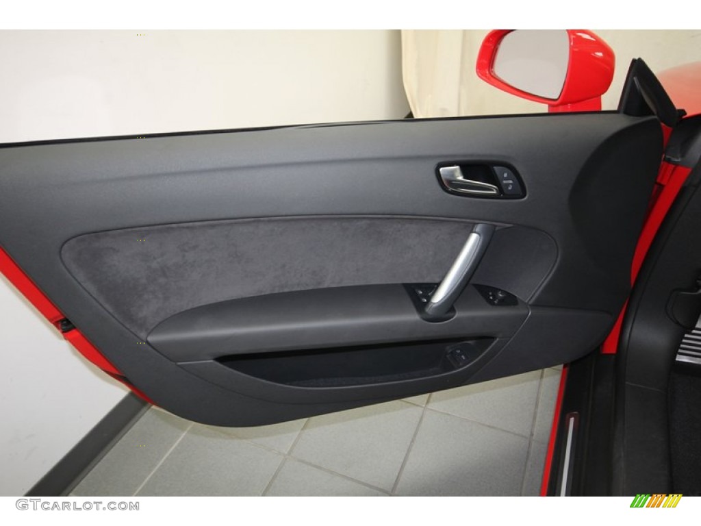 2010 Audi TT 2.0 TFSI quattro Roadster Black Leather/Alcantara Door Panel Photo #81661828