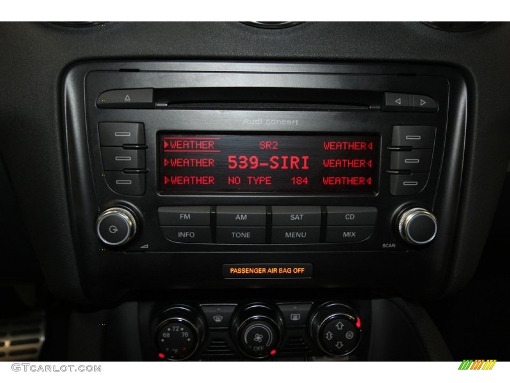 2010 Audi TT 2.0 TFSI quattro Roadster Audio System Photo #81661942