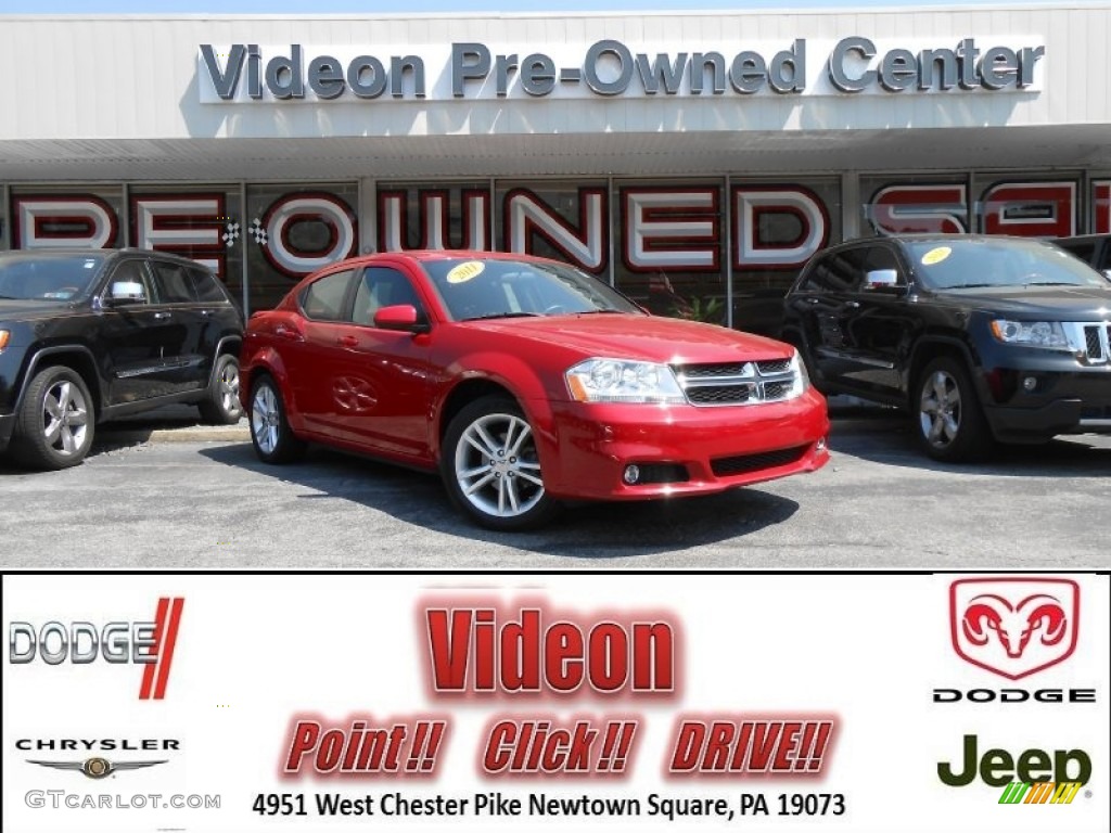 2011 Avenger Mainstreet - Redline 2 Pearl / Black/Red photo #1