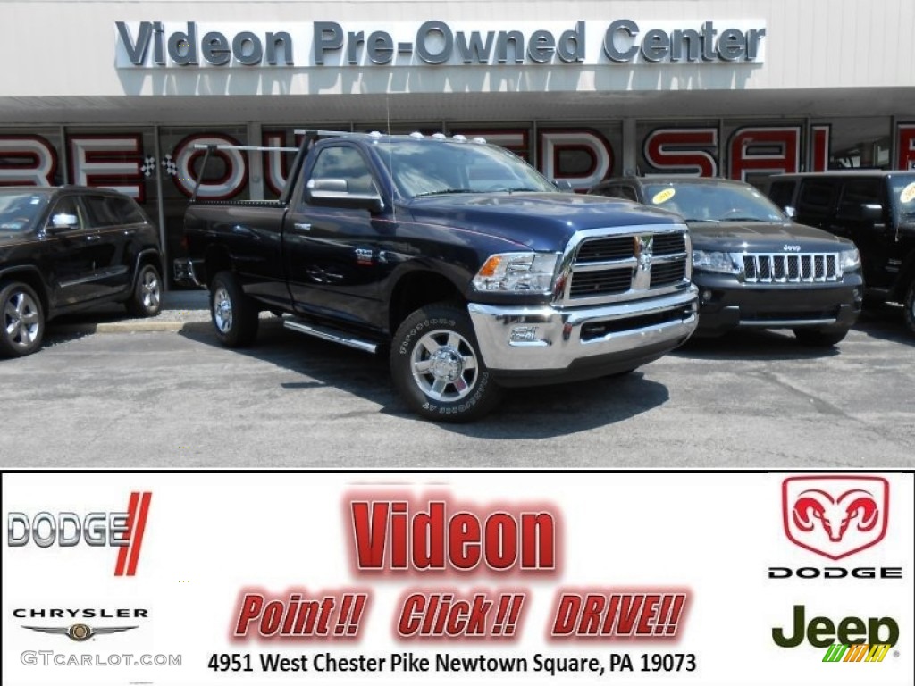 2012 Ram 2500 HD SLT Regular Cab 4x4 - True Blue Pearl / Dark Slate/Medium Graystone photo #1