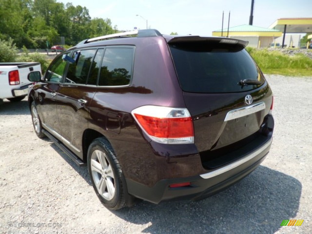 2012 Highlander Limited 4WD - Sizzling Crimson Mica / Sand Beige photo #4