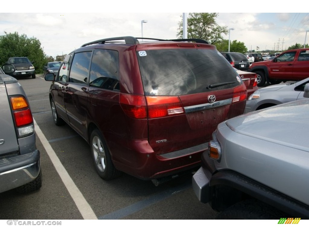 2004 Sienna XLE Limited AWD - Salsa Red Pearl / Stone Gray photo #3