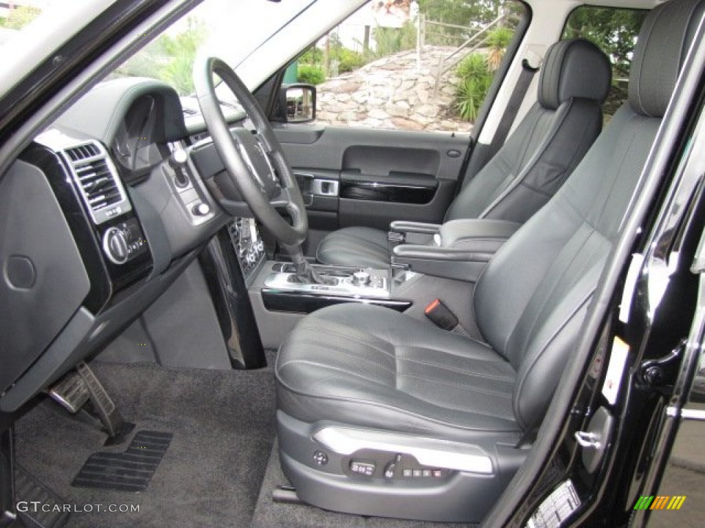 2008 Range Rover V8 Supercharged - Java Black Pearlescent / Jet Black photo #2