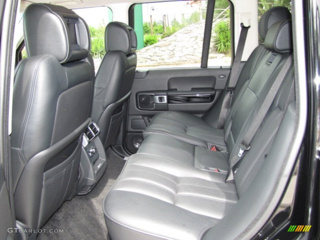 2008 Range Rover V8 Supercharged - Java Black Pearlescent / Jet Black photo #4