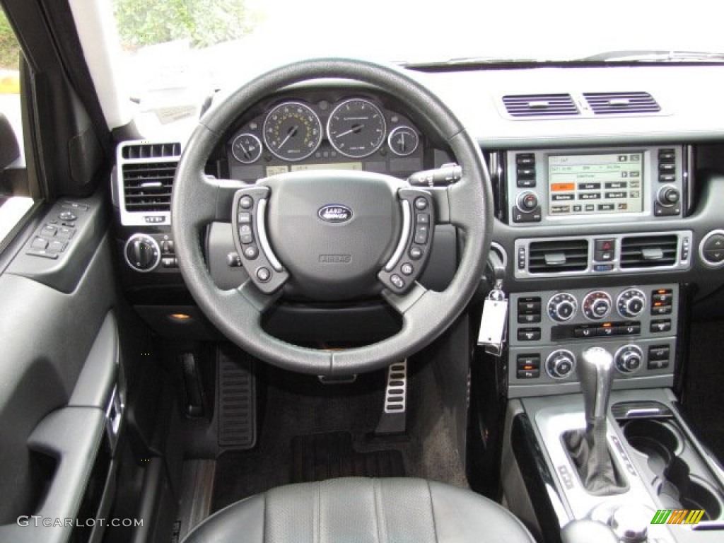 2008 Range Rover V8 Supercharged - Java Black Pearlescent / Jet Black photo #13