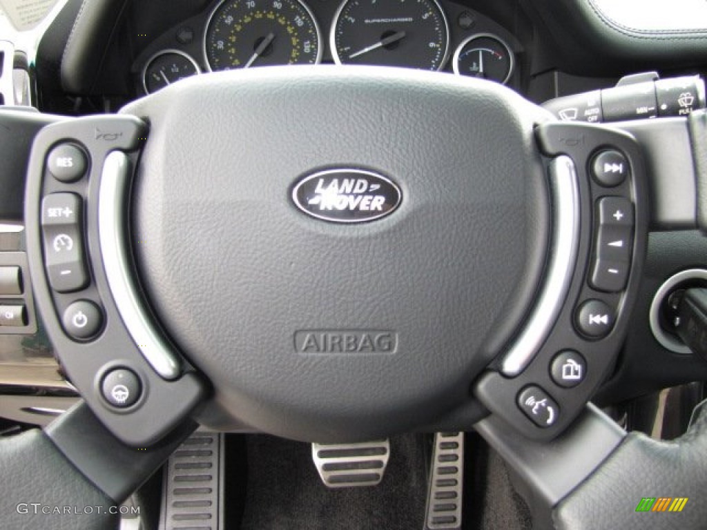 2008 Range Rover V8 Supercharged - Java Black Pearlescent / Jet Black photo #14