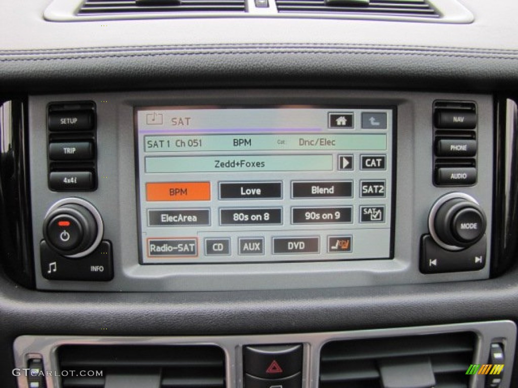 2008 Range Rover V8 Supercharged - Java Black Pearlescent / Jet Black photo #17